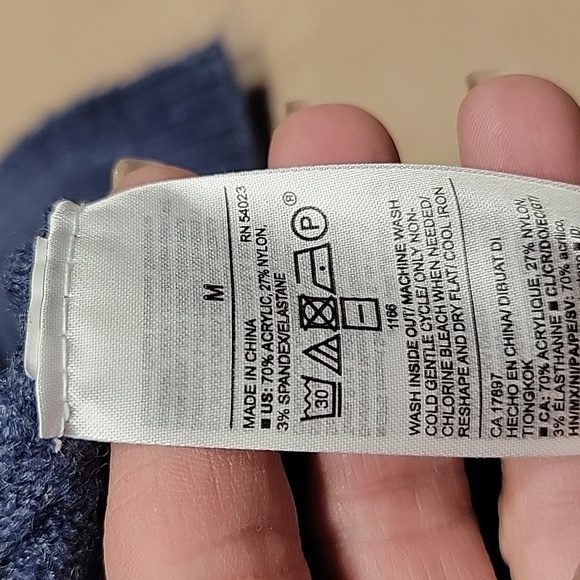 Old Navy Size M Open Cardigan Sweater Dusty Blue Color, Excellent Used Condition - Picture 11 of 11